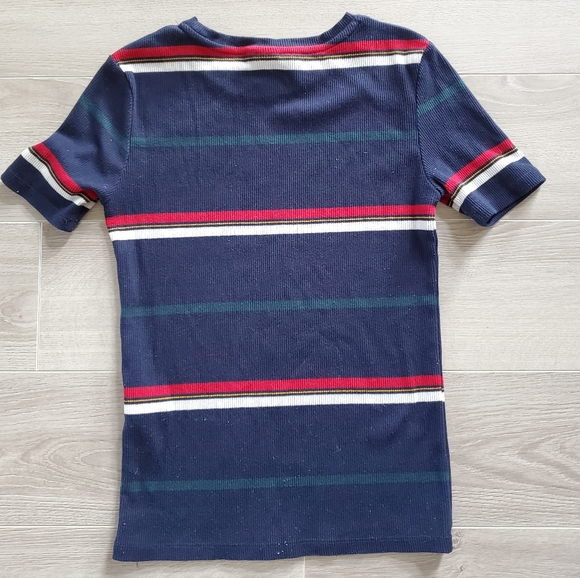 TWIK ribbed striped Tee Size Small - Picture 3 of 3